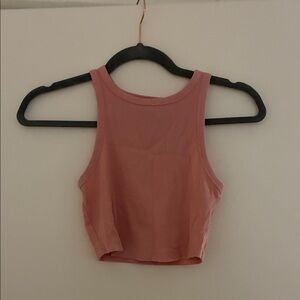 Wild Fable Dusty Pink Ribbed Crop Top